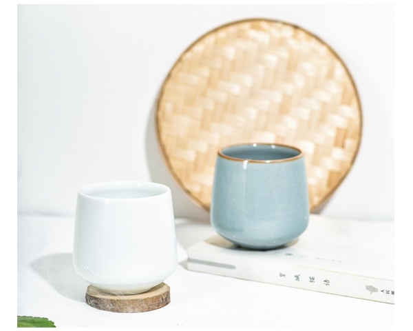 Brewista Golden Net Ice Break Celadon Porcelain cup